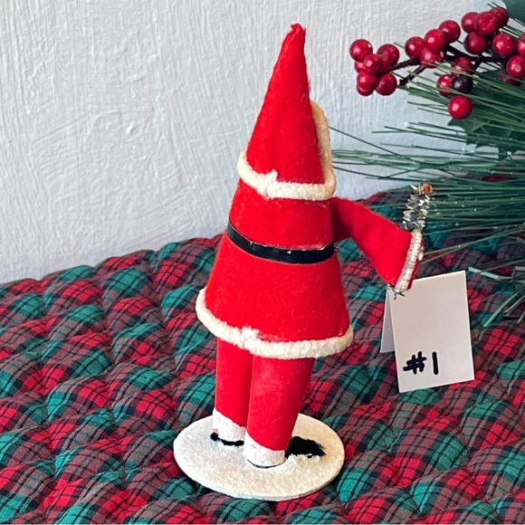 Vintage Belsnickel Santa Claus Standing Figure on Base St. Nicholas MadeJapan #1 - Picture 5 of 13